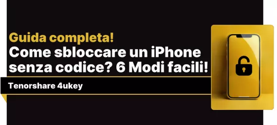 come sbloccare un iPhone senza password